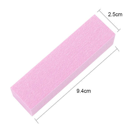 Pink White Buffing Sanding Files Block Pedicure Manicure Care Sponge Nail Art Buffer Grindig Polishing No Hurt Nail Art Tools