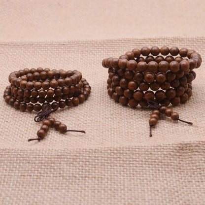 Yanqi High Quality Tibetan Mala Buddha bead bracelet Mara prayer beads natural wooden bead bracelets men's bracelets Rosary