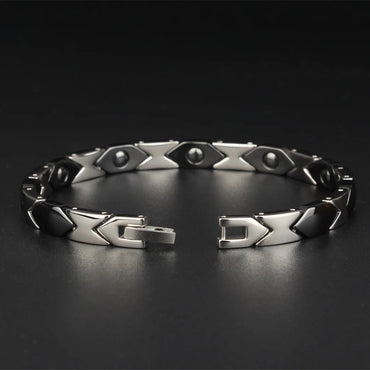 Ceramic Bracelets For Women Man Fashion Stainless Steel Jewelry Womens Hand Accessories Health Magnetic Therapy Men's Bracelets