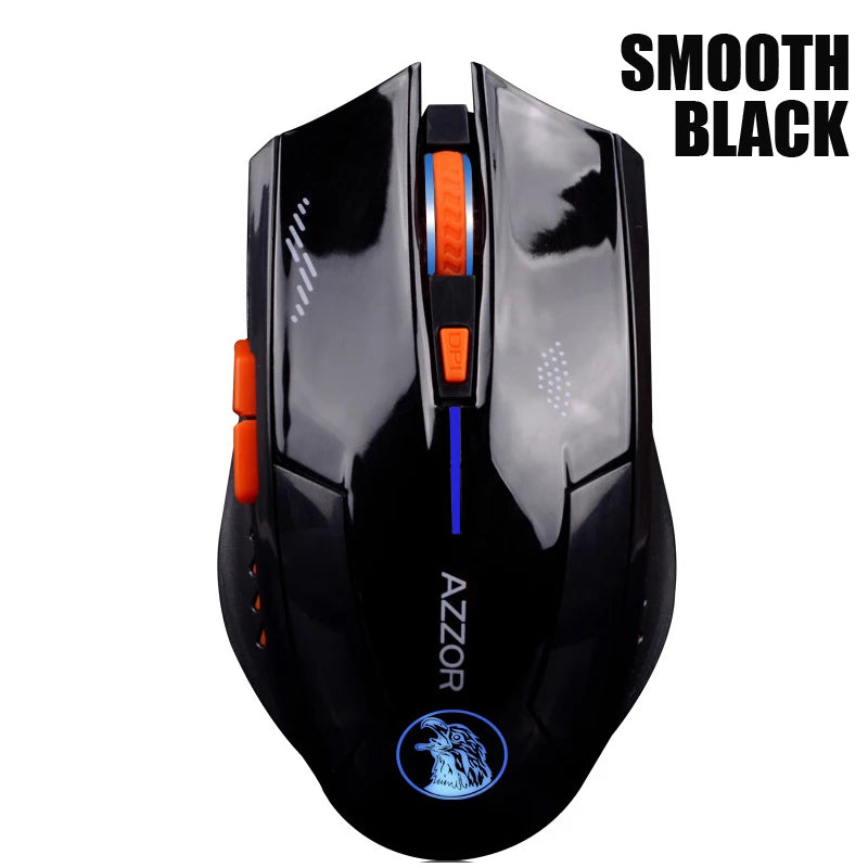 Rechargeable Wireless Illuminate Computer Mouse Mice Gaming 2400 DPI 2.4G FPS Gamer Silence Lithium Battery Build-in