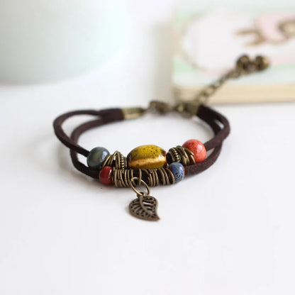 National Wind Restoring Ancient Ways Is The High Temperature Glaze Ceramic Handmade  Bracelets