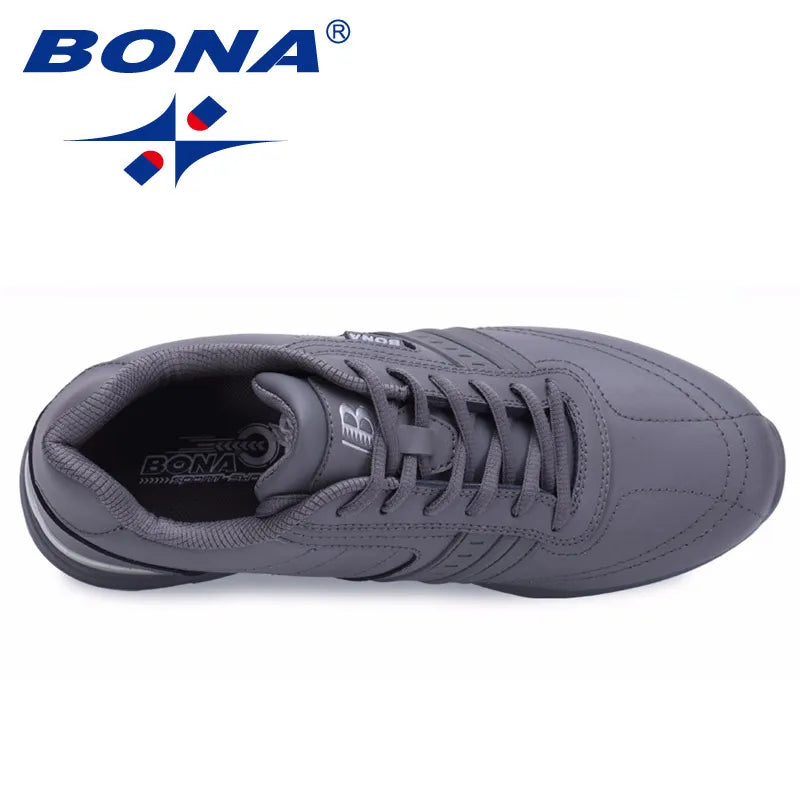 BONA nouveau Style populaire hommes chaussures décontractées à lacets chaussures confortables hommes doux léger semelle Hombre