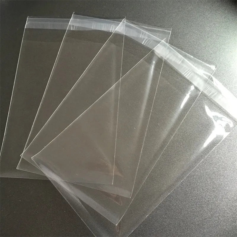 Sacs d'emballage transparents pour biscuits, 5 tailles, 100 pièces/lot, sacs en plastique auto-adhésifs pour biscuits, sacs pour bonbons de mariage