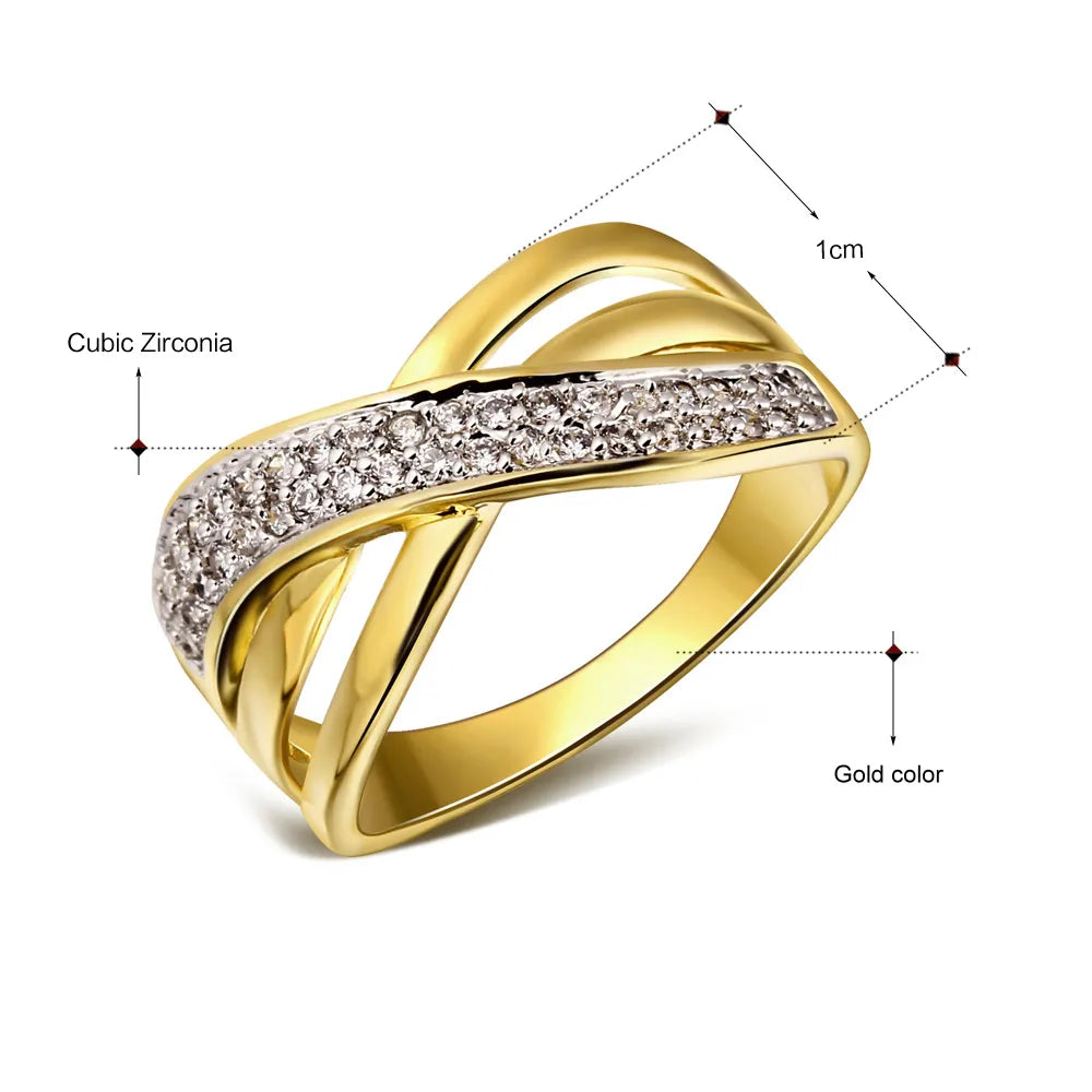 DreamCarnival 1989  Rhodium Gold Color Zircon  Rings