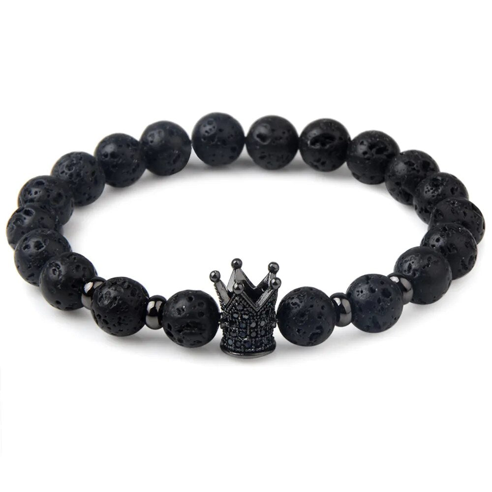 Leopard Tiger Eye Lion Head Bracelet Owl Buddha Bead Bracelets Bangles Skull Charm Natural Stone Bracelet