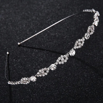 Miallo Crystal Hair Headband Rhinestone Tiara