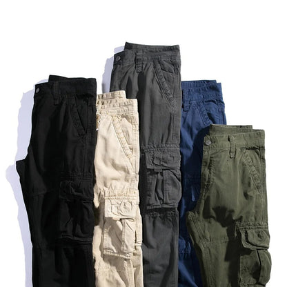 6 Multi Pocket Cargo Pants Men Trousers Casual Autumn Cotton Black Military Jeans Tactical Trousers for Men Clothing