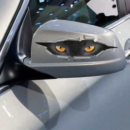 3D Car Styling Funny Cat Eyes Peeking Car Sticker Waterproof Peeking Monster Auto Accessories Whole Body Cover for All Cars