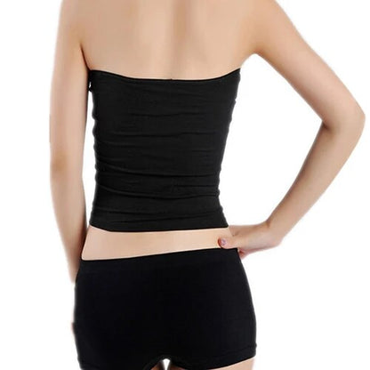 Femmes Bralette bustier tubulaire avec une coupe sur la poitrine femmes Sexy sans bretelles Bandeau haut élastique, sans couture bustier tubulaire sous-vêtements pour femmes