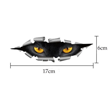 3D Car Styling Funny Cat Eyes Peeking Car Sticker Waterproof Peeking Monster Auto Accessories Whole Body Cover for All Cars