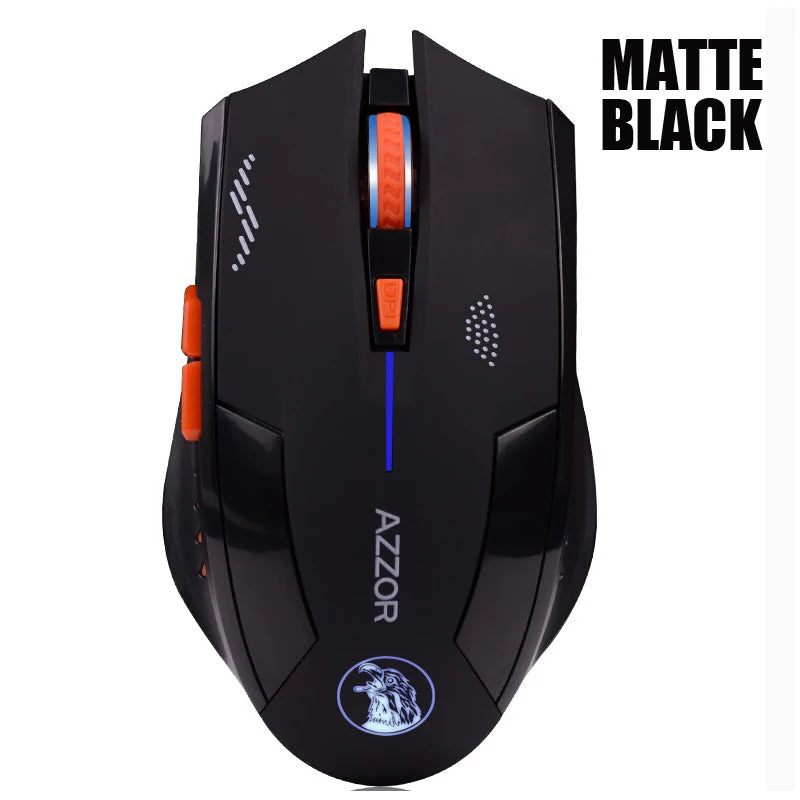 Rechargeable Wireless Illuminate Computer Mouse Mice Gaming 2400 DPI 2.4G FPS Gamer Silence Lithium Battery Build-in