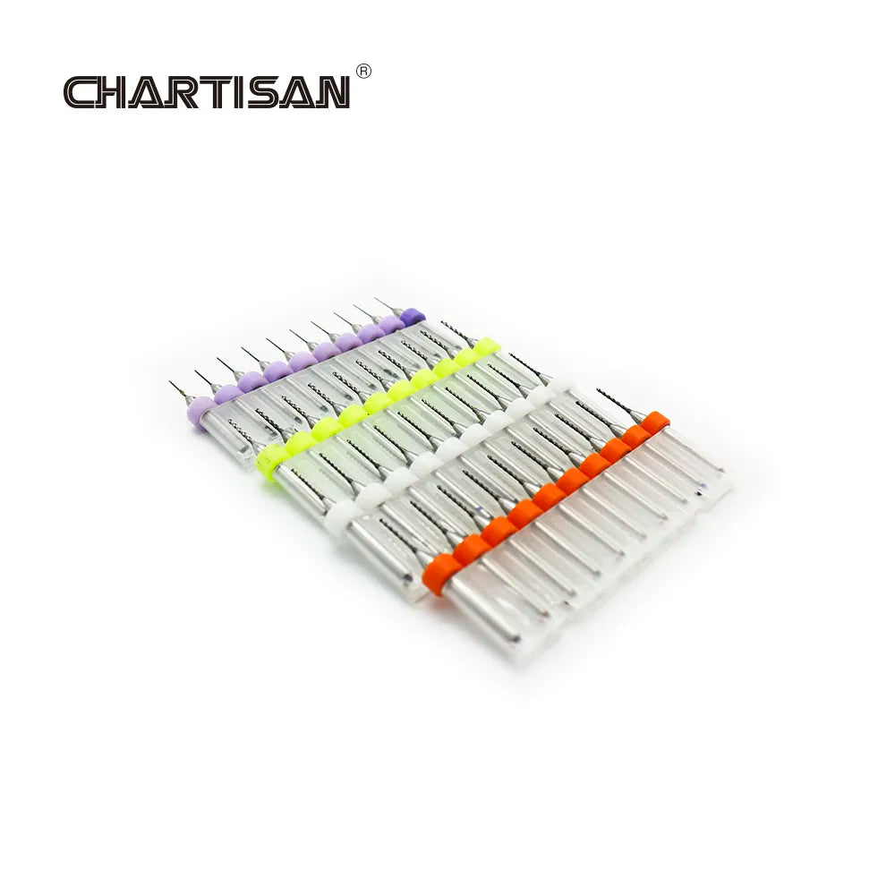 CHARTISAN 0.3-1.2mm Print Circuit Board Drill Bits, Carbide Micro Drill Bits, CNC PCB Twist Drill