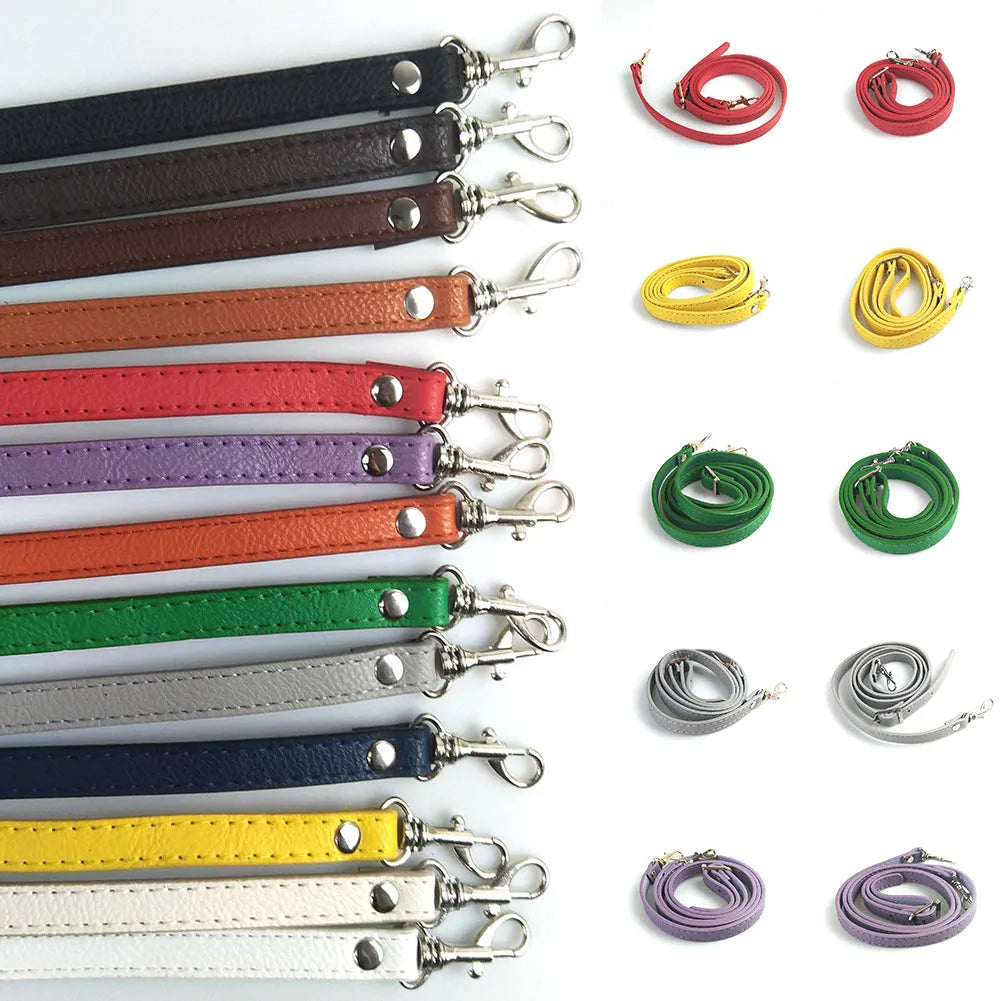 New 120cm Long PU Leather Shoulder Bag Strap Bag Handles DIY Replacement Purse Handle for Handbag Belts Strap Bag Accessories