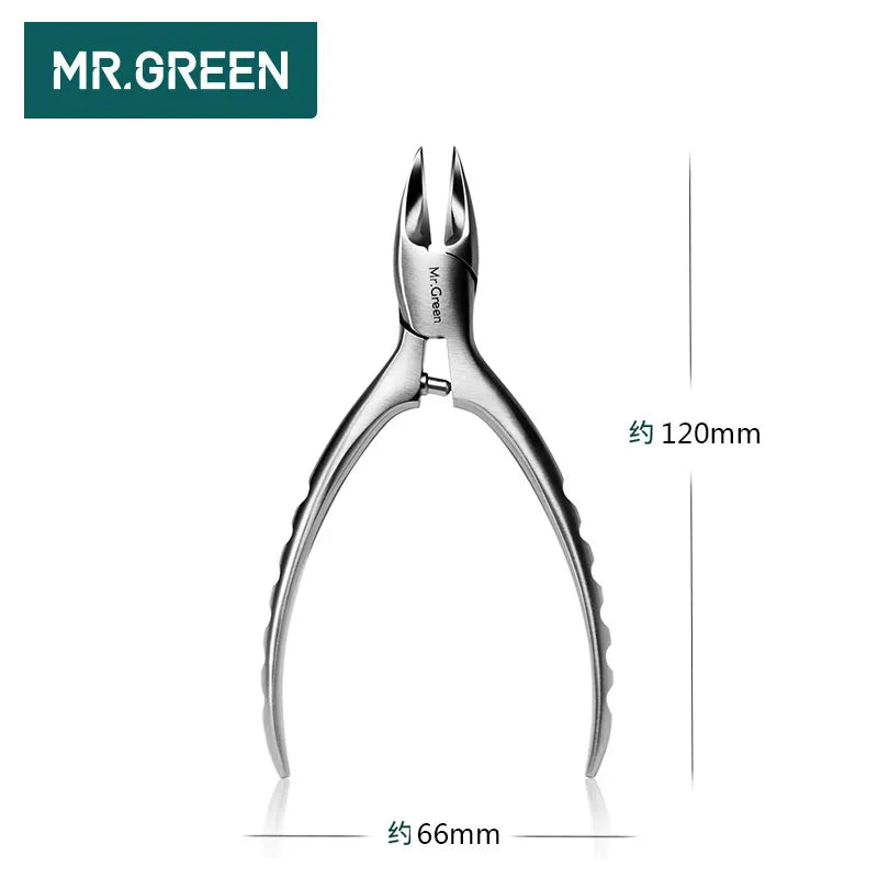 MR.GREEN High Quality Stainless Steel Super-sharp Nail Clipper For Cuticle Pusher Toenails Ingrown Pedicure  Nail Clipper