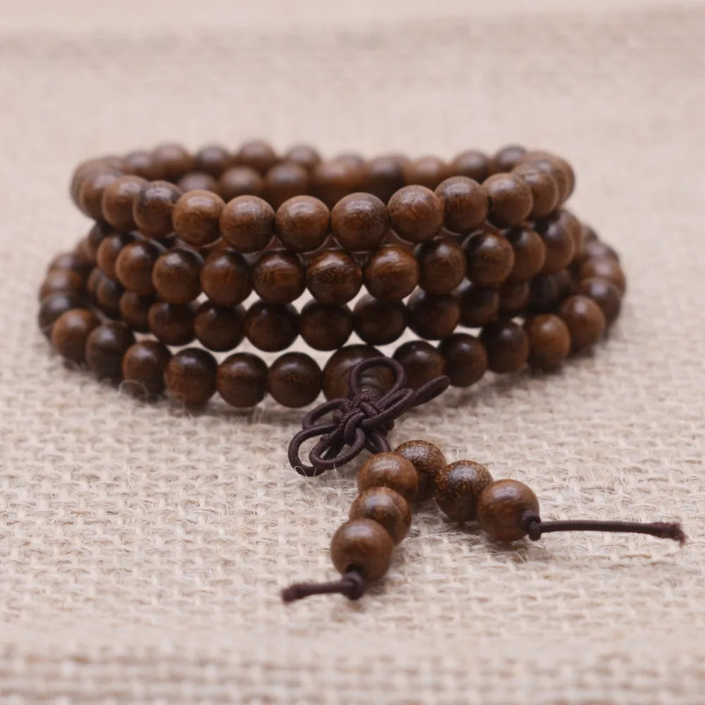 Yanqi High Quality Tibetan Mala Buddha bead bracelet Mara prayer beads natural wooden bead bracelets men's bracelets Rosary