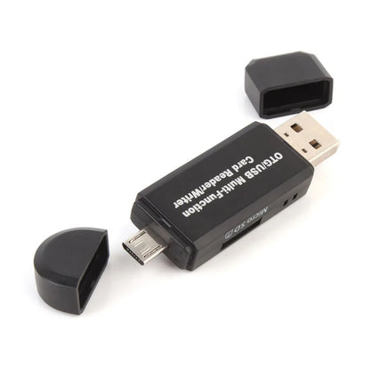 Lecteur de carte USB OTG 2 en 1, lecteur Flash USB 2.0 haute vitesse, carte OTG TF/SD universelle pour téléphone Android, extensions d'ordinateur