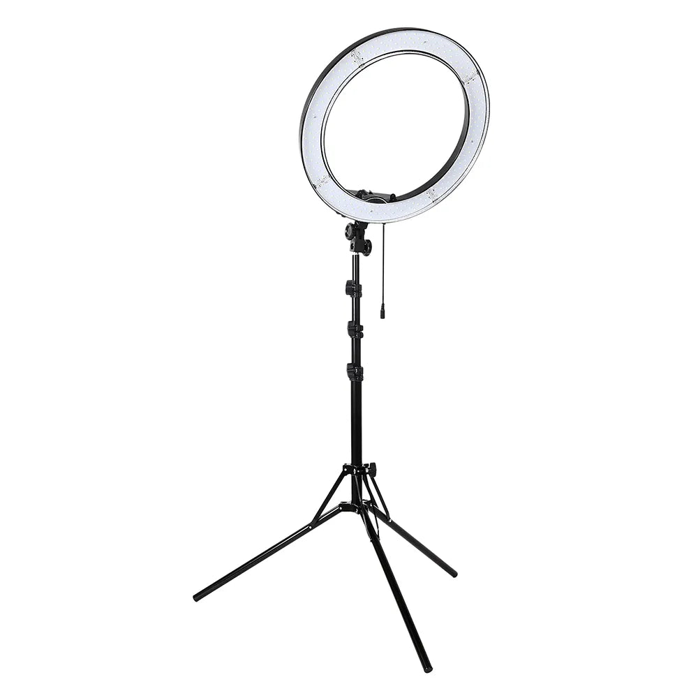 55W 18 tums kameratelefon LED-ringljus Fotografistudio Dimbar ringlampa med stativ Stativ för TikTok Youtube Vlogg-video