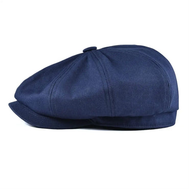 Newsboy Keps Herr Twill Bomullshatt 8 Panel Hat Baker Kepsar Retro Gatsby Hattar Casual Brand Cap Cabbie Apple Basker för manlig