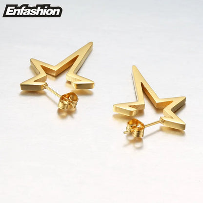 Boucles d'oreilles Enfashion Star Boucles d'oreilles en acier inoxydable