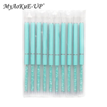 Rhinestone Lash Brush Reusable Eyelash Brushes Mascara Wand Applicator Eyelash Extension Makeup Tool