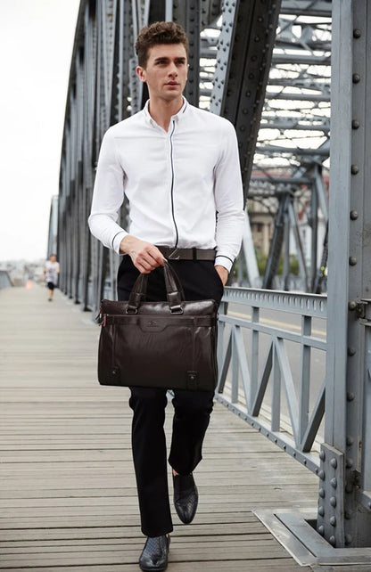 men's shoulder messenger bag Men Business Briefcase bag for laptop computer man's bag handbag briefase male messenger bags