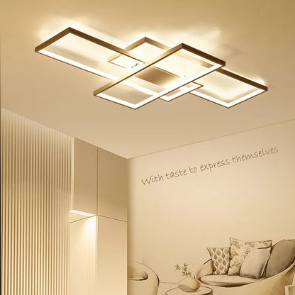 NEO Gleam nouveauté plafond moderne à LEDs lumières pour salon chambre salle à manger luminarias led plafonnier noir ou blanc