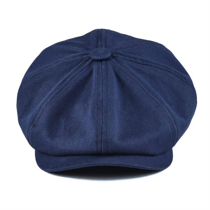 Casquette Newsboy pour hommes, chapeau en coton sergé, 8 panneaux, casquette de boulanger, rétro Gatsby, casquette de marque décontractée, béret Cabbie Apple pour hommes