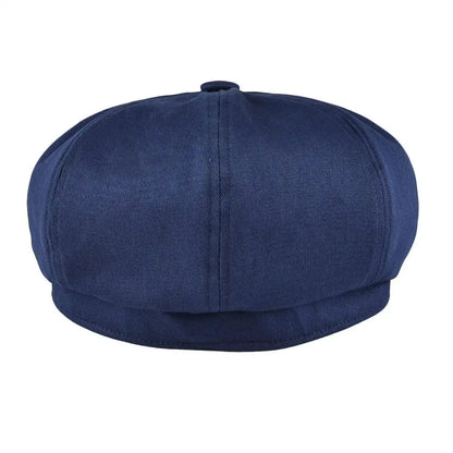 Casquette Newsboy pour hommes, chapeau en coton sergé, 8 panneaux, casquette de boulanger, rétro Gatsby, casquette de marque décontractée, béret Cabbie Apple pour hommes