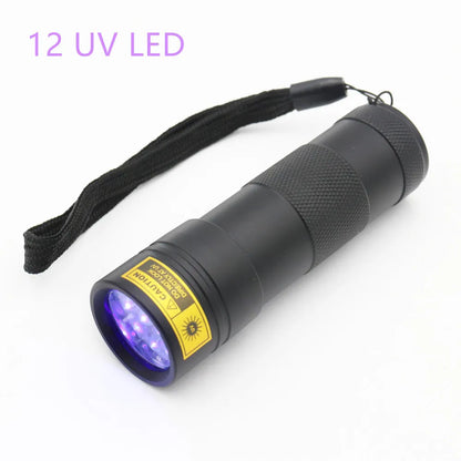 128LED 100LED 51LED 41LED 21LED 12LED UV Light 395-400nm LED UV Flashlight torches light lamp