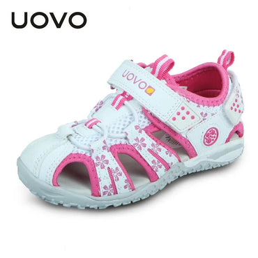 New Arrival Children Fashion Kids Shoes For Boys Girls Hook-And-Loop Cut-Outs Summer Beach Sandals Size #26-36