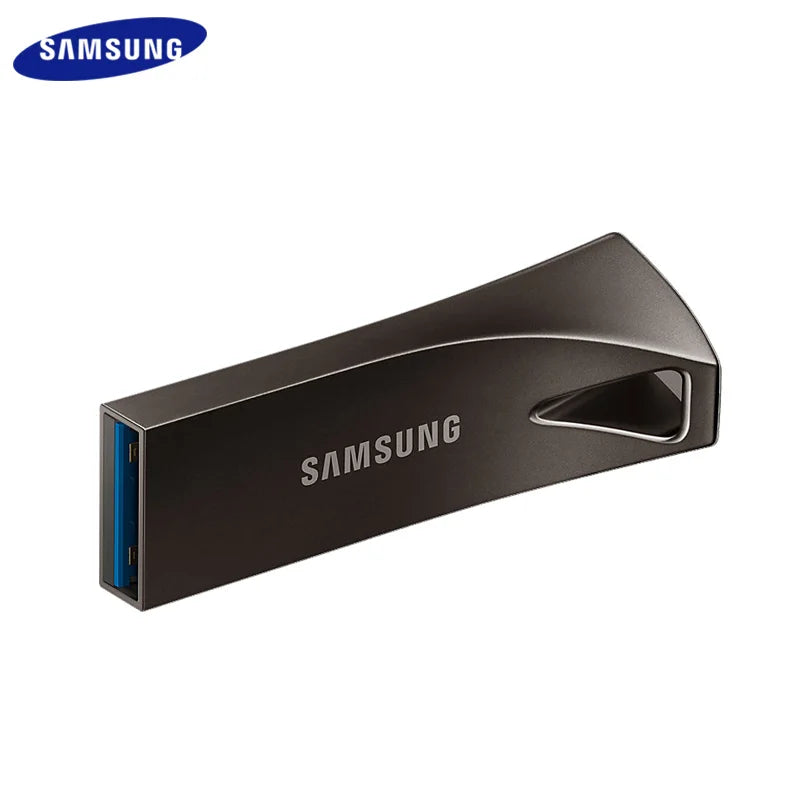 SAMSUNG BAR Plus USB Flash Drive USB 3.1 Flash Drive 64GB 300MB/s 128GB 256GB 400MB/s Metal Pen Drive Gray U Disk for Computer