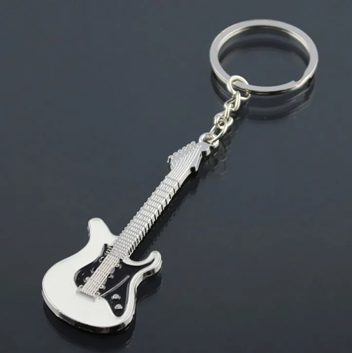 New Dice Key Chain Metal Personality Dice Poker Soccer Guitar  Model Alloy Keychain Gift Car Key Ring