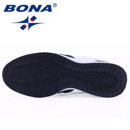 BONA nouveau Style populaire hommes chaussures décontractées à lacets chaussures confortables hommes doux léger semelle Hombre