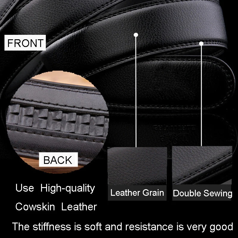 Male automatic buckle belts for men authentic girdle trend men's belts ceinture Fashion designer women jean belt Long 110-150