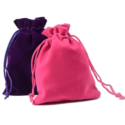 10pcs/lot 5x7cm 7x9cm 9x12cm Coloful Velvet Pouches Jewelry Packaging Display Drawstring Packing Gift Bags & Pouches