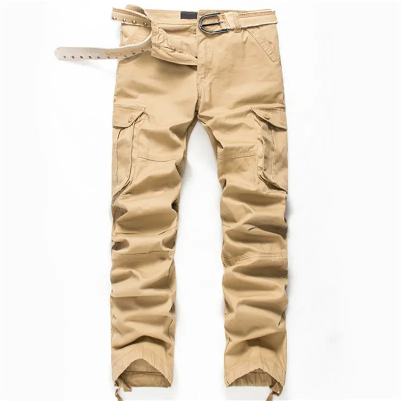 FGKKS New Arrival Mens Cargo Pants High Quality Spring Fashion Joggers Men Clothing Cotton Trousers Camouflage Pants Male