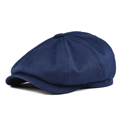 Casquette Newsboy pour hommes, chapeau en coton sergé, 8 panneaux, casquette de boulanger, rétro Gatsby, casquette de marque décontractée, béret Cabbie Apple pour hommes