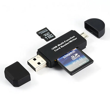 2 In 1 USB OTG Card Reader Flash Drive High-speed USB2.0 Universal OTG TF/SD Card for Android phone Computer Extension Headers