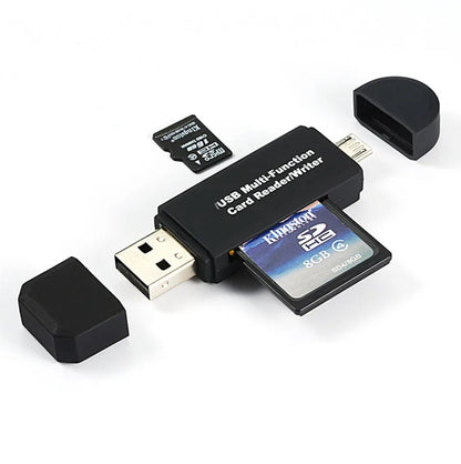 Lecteur de carte USB OTG 2 en 1, lecteur Flash USB 2.0 haute vitesse, carte OTG TF/SD universelle pour téléphone Android, extensions d'ordinateur