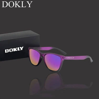 Dokly vraies lunettes De soleil polarisées hommes et femmes lunettes De soleil polarisées lunettes De soleil carrées lunettes Oculos De Sol