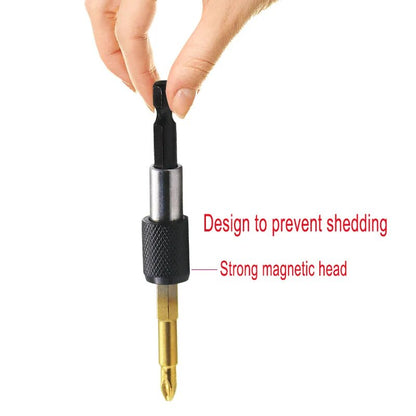 6.35mm 1/4 Hex Shank Quick Release Electric Drill Magnetic Screwdriver Bit Holder 60mm