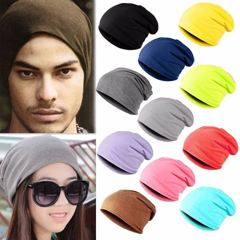 Winter Warm Hats For Women Casual Stacking Knitted Bonnet Caps Men Hat Solid Color Hip Hop Skullies Unisex Female Beanies