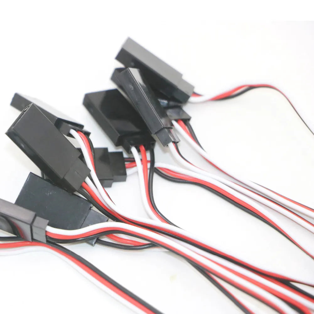 10pcs/lot 10cm 15CM 30CM 50CM 100CM RC Servo Extension Cord Cable Wire 150mm Lead JR