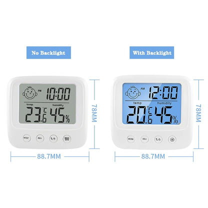 Capteur de température d'intérieur LCD numérique, pratique, humidité, thermomètre, hygromètre, jauge