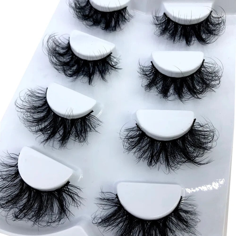 2/4 pairs natural eyelashes fake lashes long makeup