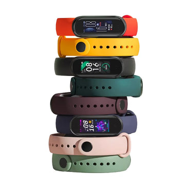 Silicone Bracelet For Xiaomi MiBand 5 6 Strap Sport Colorful Watch Wrist Band For Xiaomi Mi Band 5 Correa Smart Band Accessories