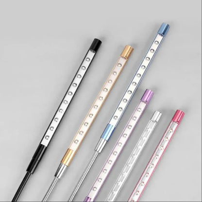 NEW Metal Material USB LED Light Lamp 10LEDs Flexible Book Reading Lights for Notebook Laptop PC Computer 6 Colors