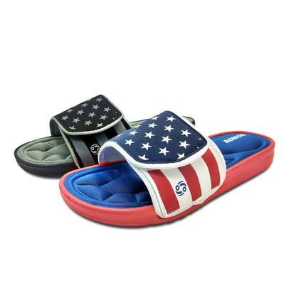 Men's Massage Slip on Cozy Memory Foam Flip Flops Pool Shoes slides sandals