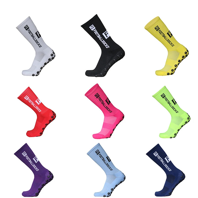 New Sports Anti Slip Soccer Socks Cotton Football Men Grip Socks calcetas antideslizantes de futbol