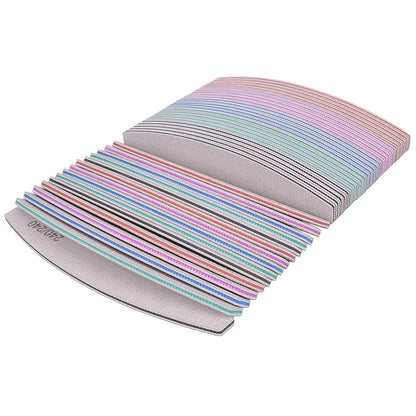 3/5/10Pcs Professional Nail File 100/180 Sandpaper Strong Thick Nail Files Sanding Half Moon Lime nail accessories and Tools